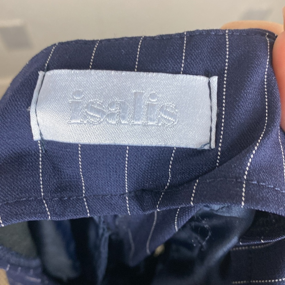 Isalis blue and white striped trouser pants - Picture 8 of 8